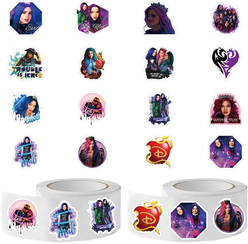 Cartoon Stickers (1000Pcs), 16 Sheets 1.5In Self Adhesive Seals for Decoration