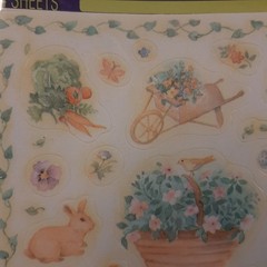 Vintage Ambassador Stickers 1992 Spring Springtime Birdhouse Birds Flowers NOS