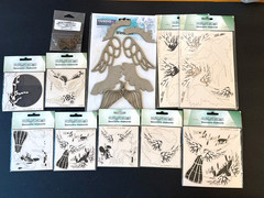 Dress Form Wings Decorative Chipboard Collage Mixed Media LOT of 11 Scrapiniec