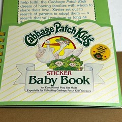 Vintage 1983 Cabbage Patch Kids Puffy Sticker Book Diamond Toys Used Stickers