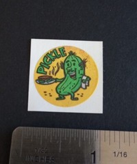 Vintage Stickers GORDY Pickle Scratch and Sniff Sticker Mod VTG 80s MATTE