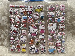 Retro Vintage Look Hello Kitty 3D Bubble Puffy Stickers 3 sets (#24)