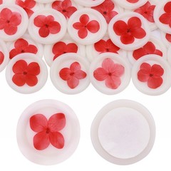 20Pcs Dry Floral Hydrangea Wax Seal stickers Self Adhesive Envelope Seal Sticker