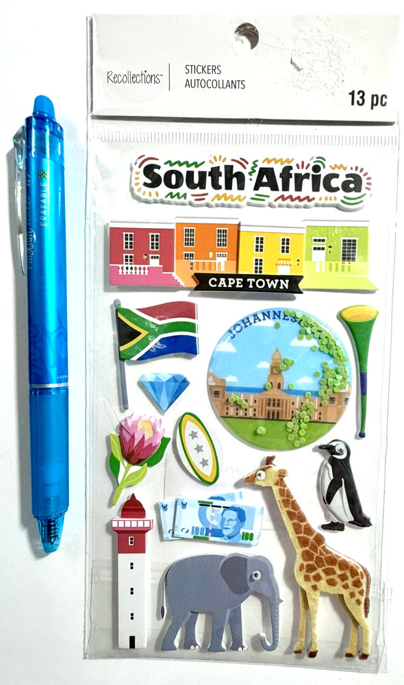South Africa Stickers Scrapbooking Card Craft Recollections