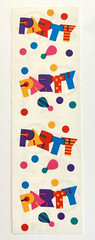 Mrs. Grossman’s Balloons & Party Stickers: Vintage 1992 Primary Colors, Vellum