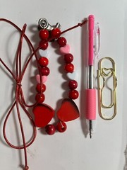 valentines junk journal scrapbook tassel pen clip 56 pages mouse couple sewn