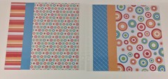 Scrapbook Lot Pages Bright Colors Family Kids Cut Outs 12×12 Paper Makes 16 Page