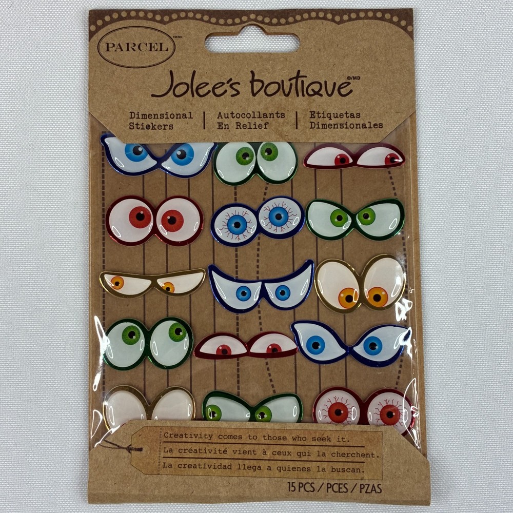 Jolee’s Boutique Spooky Eyes Dimensional 3D Stickers 50-20948 Parcel Halloween