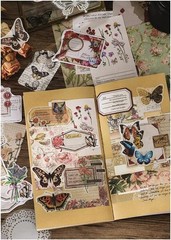 260 Pieces Vintage Scrapbook Supplies Pack Vintage Ephemera Bundle Junk Journal