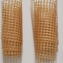 Lot 7 Small Rolls Netting Scrapbooks Neutrals Red Pink Blue Embellishments Net-C