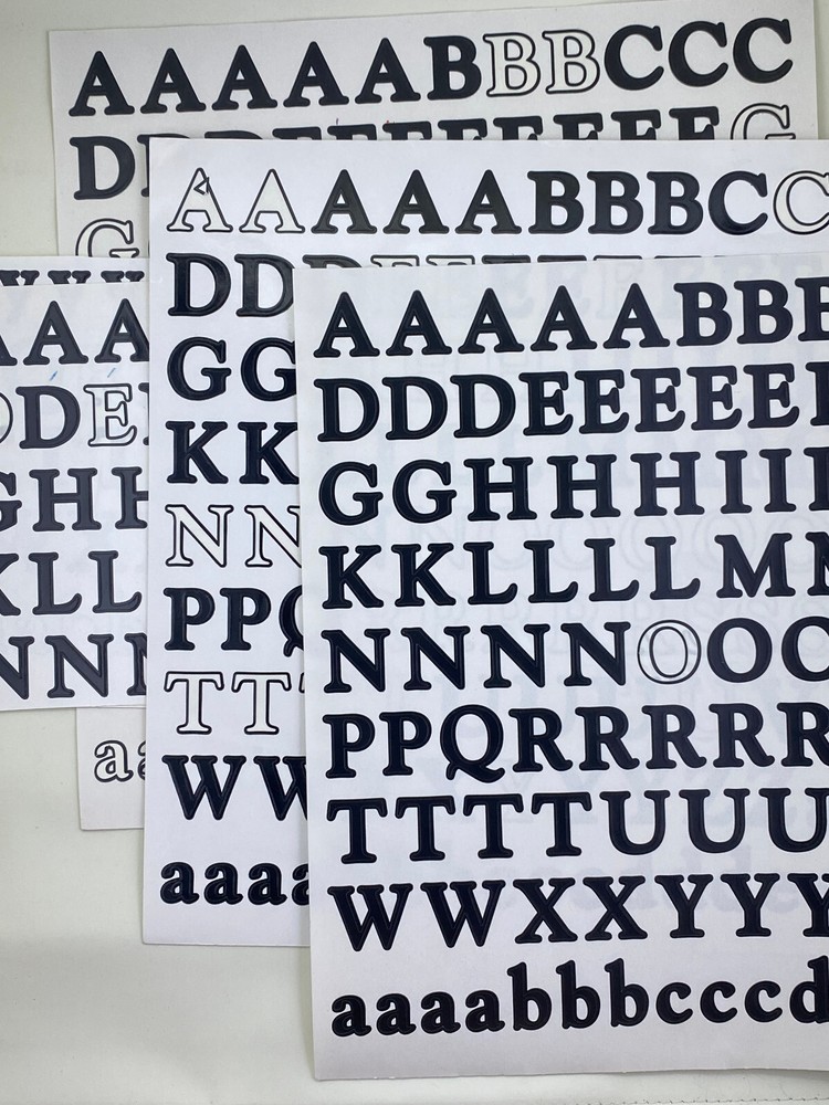 Creative Memories Classic Large 1” ABC 123 Alphabet Number Stickers YOU PICK