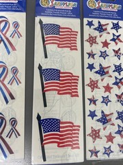 SandyLion Stickers Lot USA Flag Patriotic July 4 America