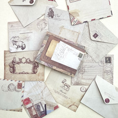 Vintage Style Mini Envelopes Scrapbooking Journaling Pockets Collage