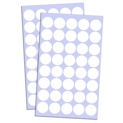 2000 White 3/4″ Round Dot Stickers Circle Labels