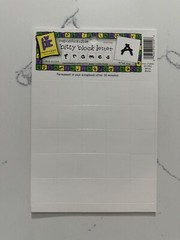 Provo Craft Repositionable Bitty Block Letter Frames White 3/4″ Scrapbooking Art