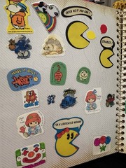 Collector’s Vintage Eighties Sticker Album Collection Ziggy Shirt Tales Pacman