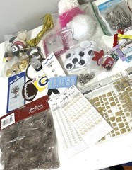 Huge Lot Craft Supplies Sewing Supplies Hair Accessory Making Scrapbook