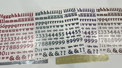 Creative Memories ABC /123 Letter Alphabet Stickers Lot 7 Sheets Colors Classic