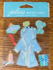 RARE Jolees Baby Boy Little Kid Bath Time Hooded Robe Towel Comb Bubbles Shampoo