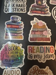 Lot Of 25 – Reading, Readers, Book Lovers Stickers – Free S&H