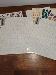 LOT of Alphabet Sticker Letters Mix Crafting Scrapbook Cardmaking Junk Journal