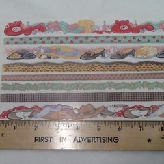 City Shoes Hats Money12″ Borders SCRAPBOOKING Stickers by Tie Me To The Moon A69