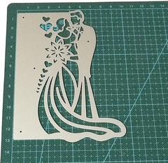 Wedding Couple Metal Die Cuts for Card Making,Valentine’S Flower Love Heart Card