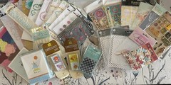 Prima Embellishments Florals Gems Chipboard Rub Ons Stamps Mixed Media NEW