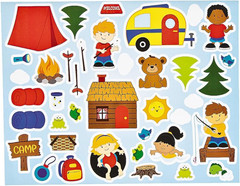 Summer Camp Sticker Scenes – Makes 12 – Multicolor
