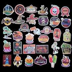 100 pcs Halloween Stickers for Car Window Skateboard Luggage Laptop Party Decor