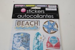 Special Moments 3-D Stickers Beach Summer Surfboard Swim Suit Scrapbooking Craft