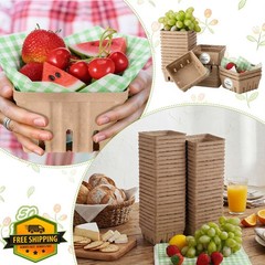 Willinglong Sage Berry Baskets Gingham Paper Stickers