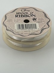 Offray Spool O’ Ribbon 3/8″ x 8 Yards White Polyester Scrapbooking Crafting