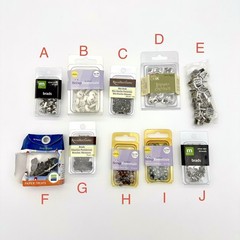 Mixed Lot of 600+ Scrapbooking Brads & Snaps Craft Embellishments Metal – NEW