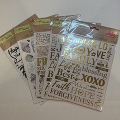 Crafters Square Rub On Transfers Lot Of 5 As Pictured NEW