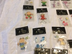 Lot of 28 The Paper Studio La Petites Wooden Sticker Embellishments new