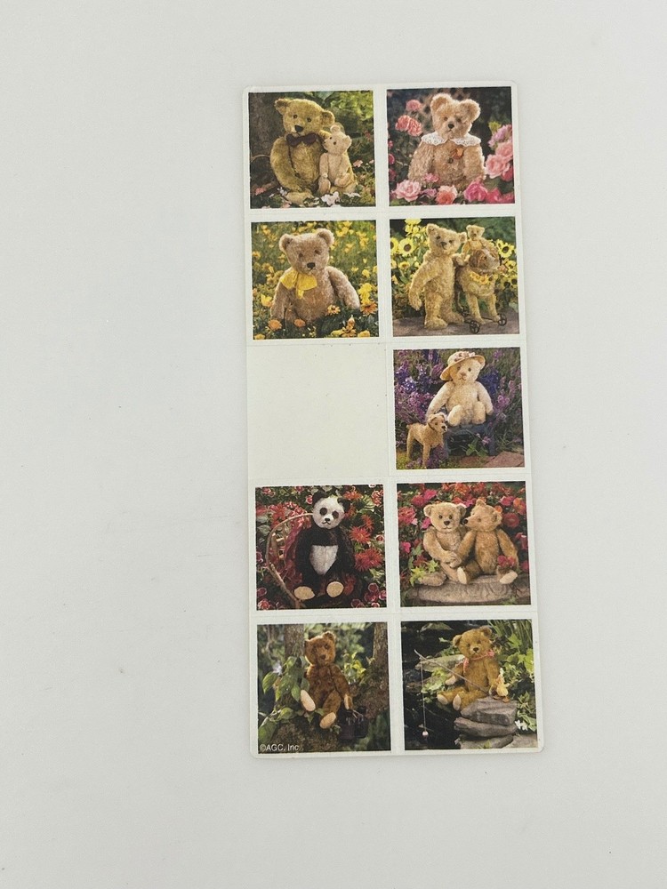 AGC, Inc. Teddy Bears Stickers Sheet 9 Pcs