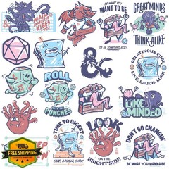 GRAPHICS and MORE DandD Stickers 50 Pack