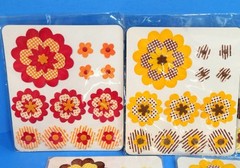 RETIRED HOMEMADE BEAUTIFUL 60 CT. PAPER FLOWERS LOT SCRAPBOOK EMBELLISHMENTS #7