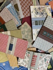 LARGE JUNK JOURNAL SUPPLIES/Napkins,readers Digest, Paper, Fabrics (SEE PHOTOS)