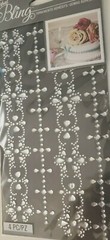 RHINESTONE BORDERS Clear Gem Bling Jewels Formal Wedding Accent Jolee’s Stickers