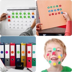 Vibrant 4000 Pcs Polka Dot Stickers – 3/4″ Round Labels for Creative Projects