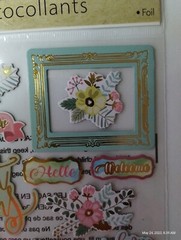 Crafters Square Foil Puffy Stickers/Sweet Dreams,Life is Beautiful, Hello,