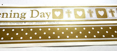S.R.M. Christening Day Religious Border Stickers 24226 Baptism Scrapbooking 12″