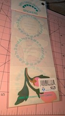 Vintage Mrs Grossmans Stickers Pearl Opal Pink Flowers Buds Jumbo New 4 In Pack