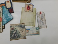 Junk Journal Add-Ons Handmade Tags Card Envelope File Clipboard Ephemera Set 2