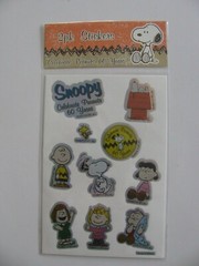 Snoopy Charlie Brown Stickers Celebrate PEANUTS 60 YEARS 2 Sheets NIP