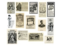 14pcs/pack vintage ads stickers old magazine journal, embellishments Y06