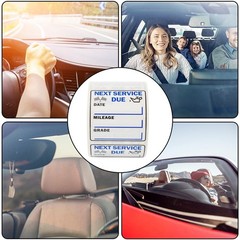 250pcs Oil Change Stickers Next Service Due Reminder Roll Car Window Sheet Label
