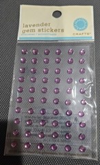 MARTHA STEWART CRAFTS Dimensional Lavender Gem Stickers Rhinestones Flatback 5mm